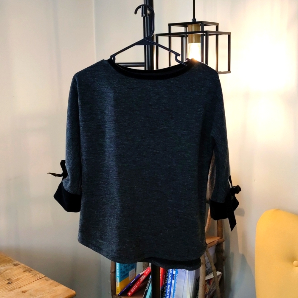 Charter Club PS gray top S